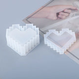Pixel Love Storage Box UV Resin Mold Jewelry Accessories Jewelry Tools