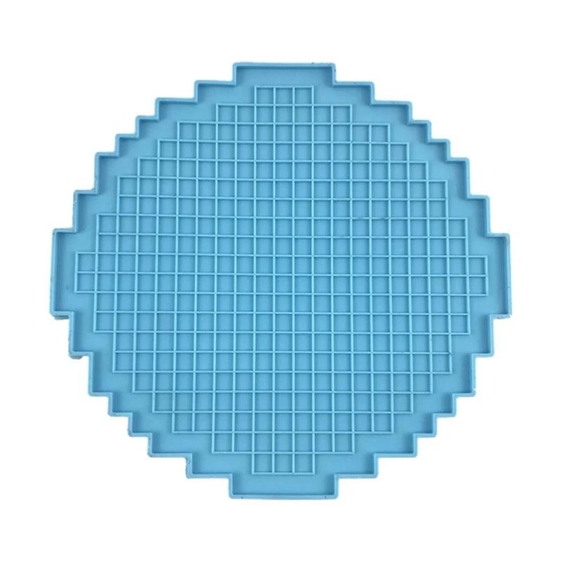 Pixel Puzzle Coaster Epoxy Resin Mould DIY Crafts