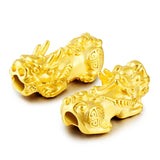 Pixiu Big Hole Spacer Beads Vietnam Never Fade Golden Lucky Charms