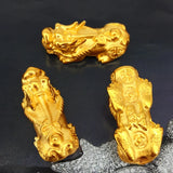 Pixiu Big Hole Spacer Beads Vietnam Never Fade Golden Lucky Charms