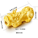 Pixiu Big Hole Spacer Beads Vietnam Never Fade Golden Lucky Charms