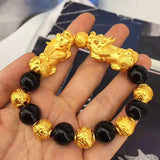 Pixiu Big Hole Spacer Beads Vietnam Never Fade Golden Lucky Charms