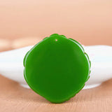 Pixiu Green Jade Pendant Necklace Hand-Carved Fine Charm Jewelry