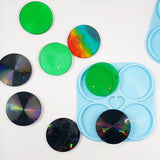 DIY Coaster Molds Silicone Tray Molds Epoxy Resin Casting for Home Decor