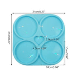 DIY Coaster Molds Silicone Tray Molds Epoxy Resin Casting for Home Decor