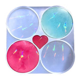 Coaster Molds Silicone Tray Epoxy Resin Casting Molds
