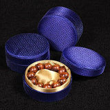 Chinese Silk Fabric Bracelet Jewelry Men Craft Storage Box 11x11x4.5 cm