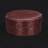Chinese Silk Fabric Bracelet Jewelry Men Craft Storage Box 11x11x4.5 cm