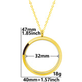 Stainless Steel Reliquary Necklace with Glass Locket