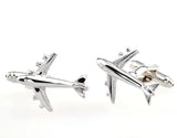 Plane Cufflink Cuff Link - 2 Pairs Set