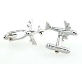 Plane Cufflink Cuff Link - 2 Pairs Set