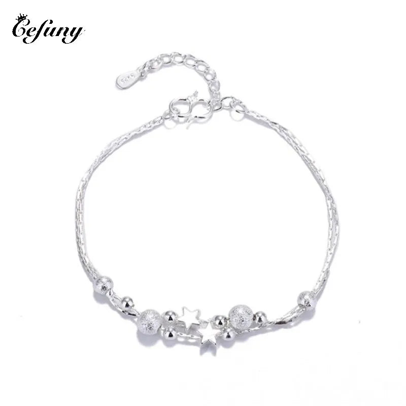 Planet Bracelet Women's Bracelet Round Bead Double Bracelet