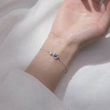 Glitter Dreamy Crystal Silver Bracelets for Women