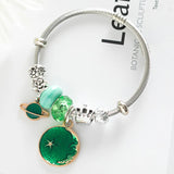 Planet Stainless Steel Bracelet For Women Green