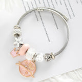 Planet Stars Stainless Steel Bracelet Making Kit with Beads Cat Crown Girl
