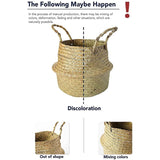 Woven Seagrass Belly Baskets With Liner