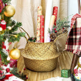 Woven Seagrass Belly Baskets With Liner