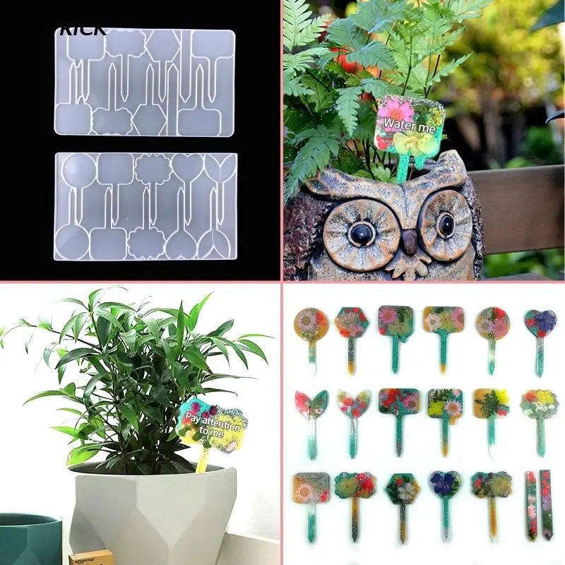 Plant Labels Epoxy Resin Mold Garden Tags Silicone Mould Nursery Garden Labels