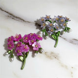 Plant Leaves Pearls Brooch Corsage Women's Gift Accessory