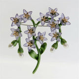 Plant Leaves Pearls Brooch Corsage Women's Gift Accessory