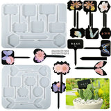 Potted Card Silicone Mold Flower Tag Crystal Epoxy Resin Mold