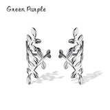 925 Sterling Silver Classic Leaves Ear Cuff
