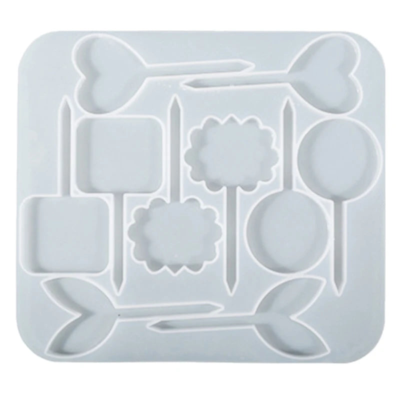 Plants Tag Resin Mold Garden Tag Silicone Mold Epoxy Kindergarten Label Mold