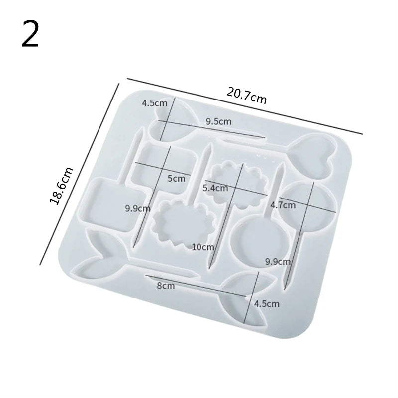 Plants Tag Resin Mold Garden Tag Silicone Mold Epoxy Kindergarten Flower Tag
