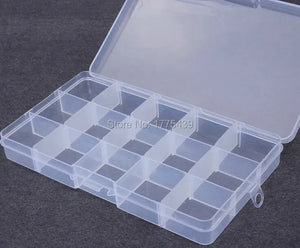 Adjustable 15 Slot Jewelry Tool Box Organizer