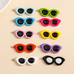 Plastic Sunglasses Charms for DIY Jewelry Making Keychain Bracelet Earrings