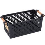 Plastic Desktop Storage Basket Rectangular Bathroom Portable Storage Box