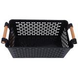 Plastic Desktop Storage Basket Rectangular Bathroom Portable Storage Box