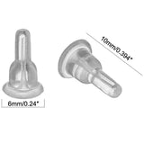 Clear Plastic Earring Posts Backs Ear Pins Earnuts for Men Women