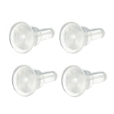 Clear Plastic Earring Posts Backs Ear Pins Earnuts for Men Women