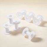 Plastic Empty Wire Thread Bobbins White 28x58mm