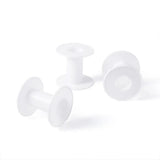 Plastic Empty Wire Thread Bobbins White 28x58mm