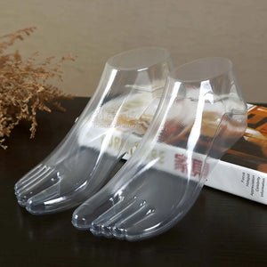 Plastic Female Model Foot Support Shoe Sock Sandal Shaper Tool Display