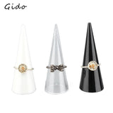 Plastic Finger Cone Fingertip Ring Stand Display Showcase Holder