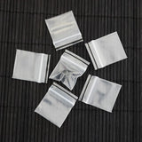 100pcs 1.8x2.5cm Clear Plastic PE Zip Lock Gift Bags