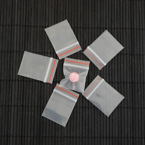 100pcs Clear Plastic PE Zip Lock Jewelry Gift Bags