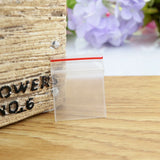 100pcs Clear Plastic PE Zip Lock Jewelry Gift Bags