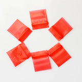 100pcs 5x7cm Red PE Zip Lock Jewelry Gift Bags