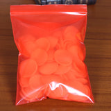 100pcs 5x7cm Red PE Zip Lock Jewelry Gift Bags