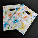 100pcs Butterfly Pattern Plastic Jewelry Shopping Pouches Bags