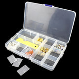 Plastic Compartment Slot Organizer Jewelry Storage Box