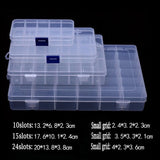 Plastic Compartment Slot Organizer Jewelry Storage Box