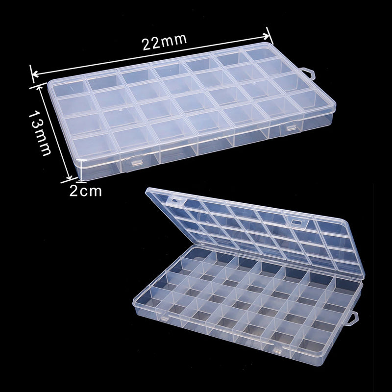 Adjustable Plastic Jewelry Box Storage Organizer