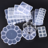 Plastic Jewelry Box Adjustable Craft Organizer Storage