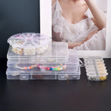 Plastic Jewelry Box Adjustable Craft Organizer Storage