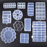 Plastic Jewelry Box Adjustable Craft Organizer Storage